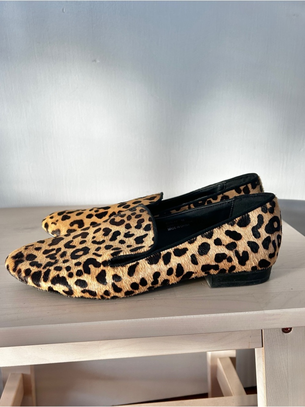 STEVE MADDEN Mablee Calf Hair Animal‎ Print Loafers 6/36 Chic Career Dopamine